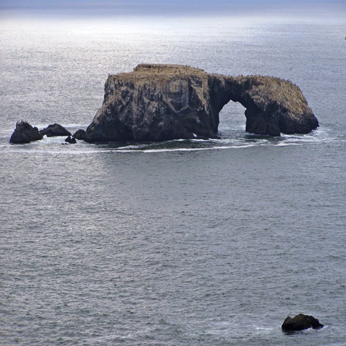 Arched Rocks Sonoma Coast State Beach in Jenner, California