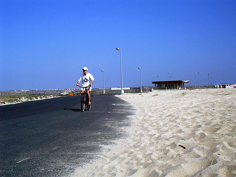 Bolsa Chica State Beach Park in Huntington Beach, California Bicycle Path