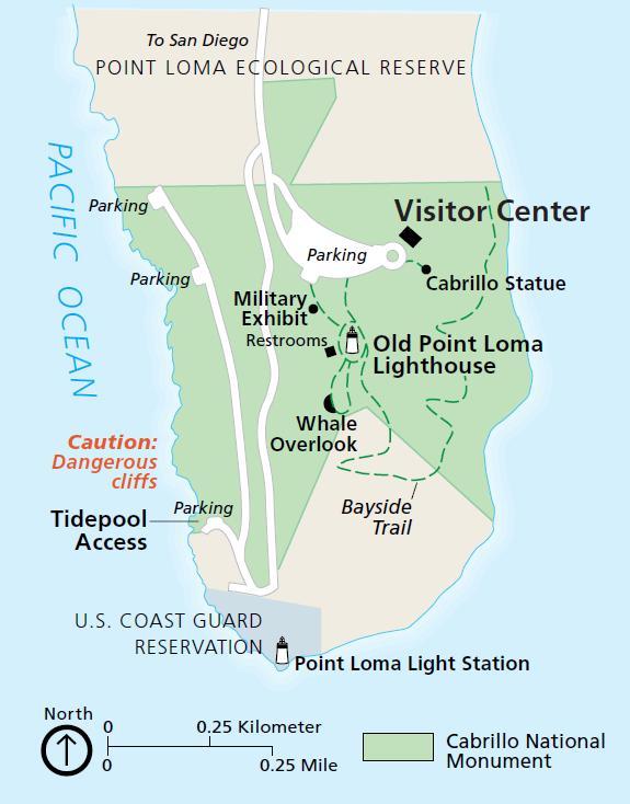 Cabrillo National Monument Map