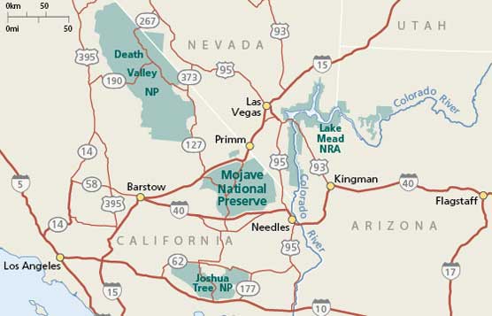 Mojave National Preserve Map