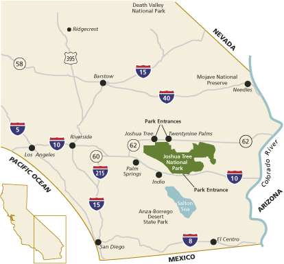 Jashua Tree National Park Map