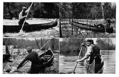 In Canoeing Against the Current in Swift Steams a Pole is Used in

Place of the Paddle
