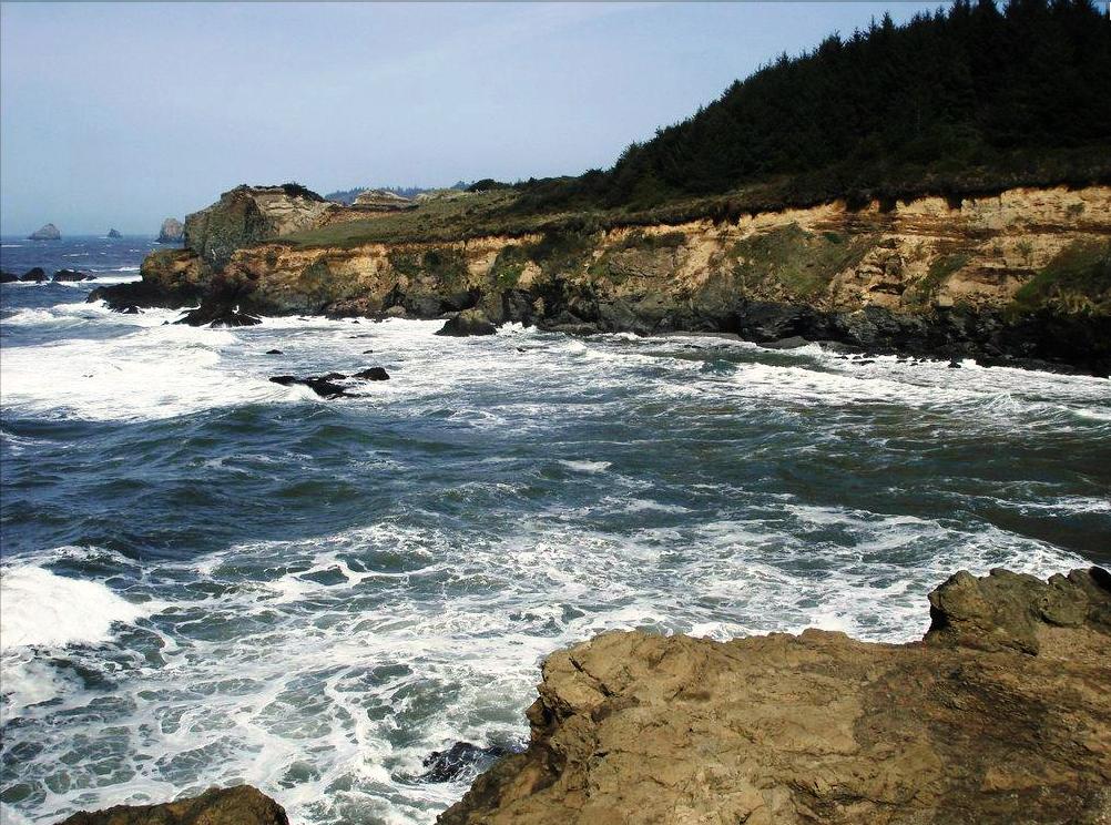 Bluffs in Trinidad State Beach in Trinidad, California