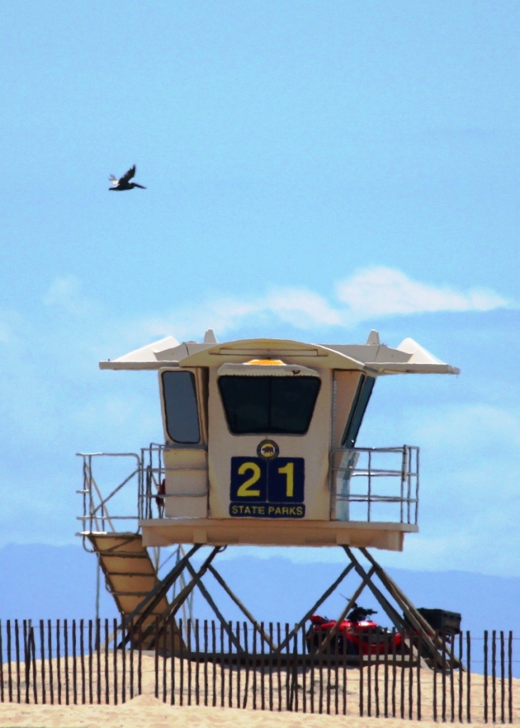 Bolsa Chica State Beach Park in Huntington Beach, California Life Guard Station