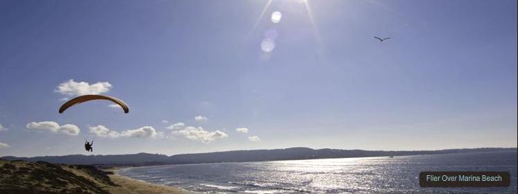 Hang Gliding in Marina State Beach in Marina, California