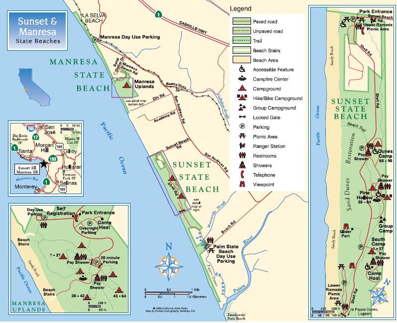 Camping in Sunset State Beach in Watsonville, California